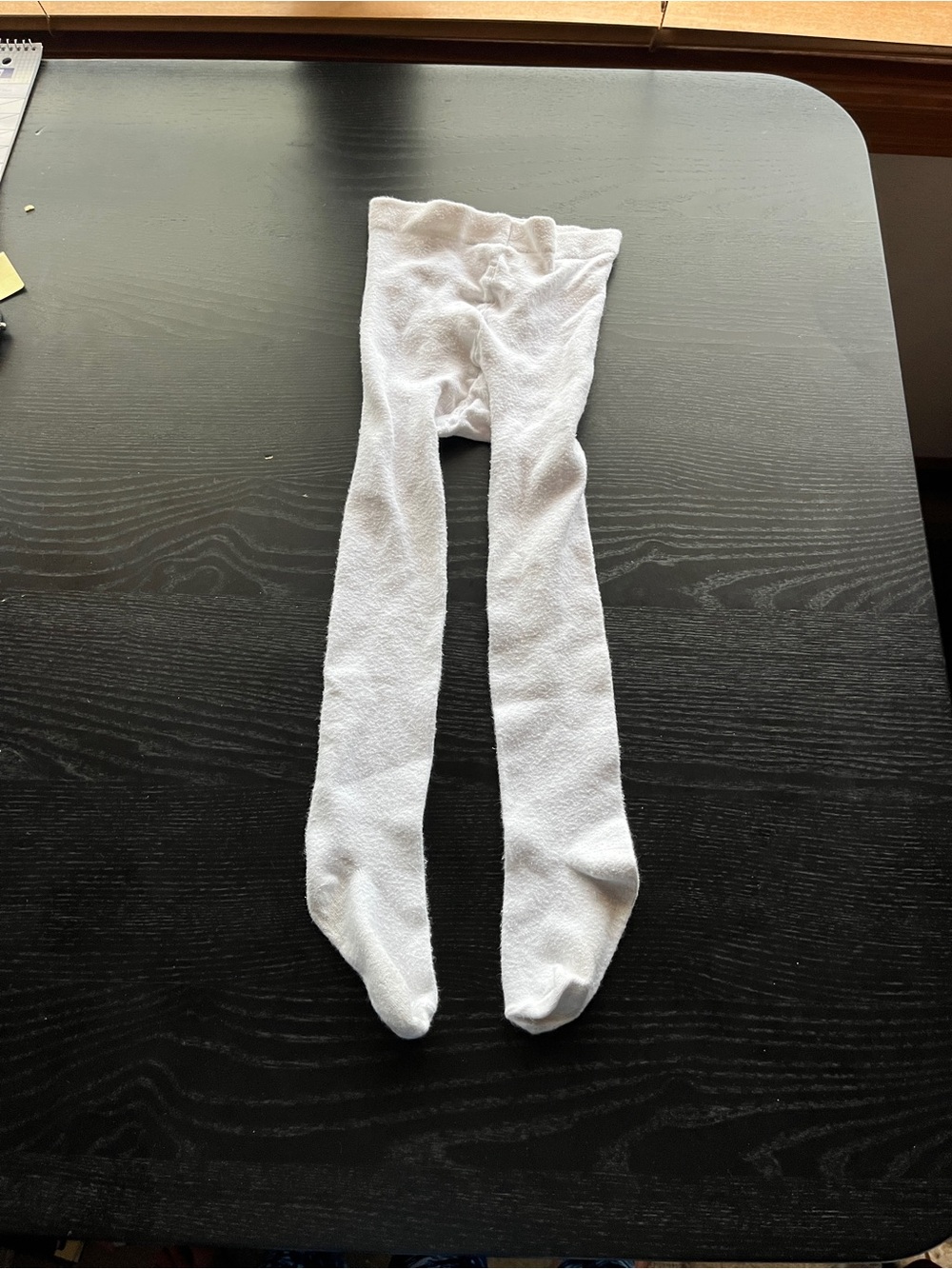 Kids White Cotton Tights - Soft Everyday Wear